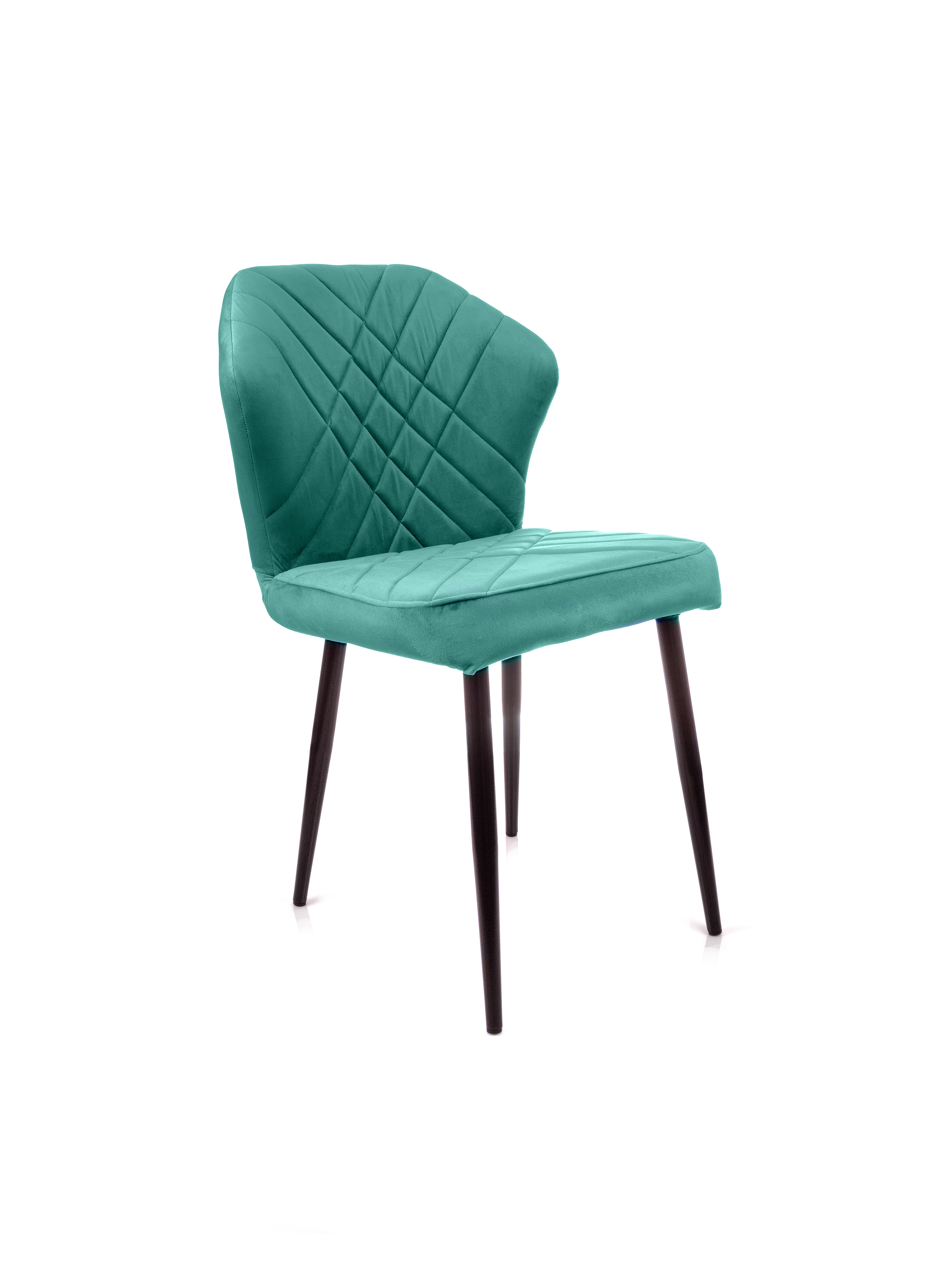 Изображение товара Стул Ницца из велюра с металлическими ножками, современный дизайн