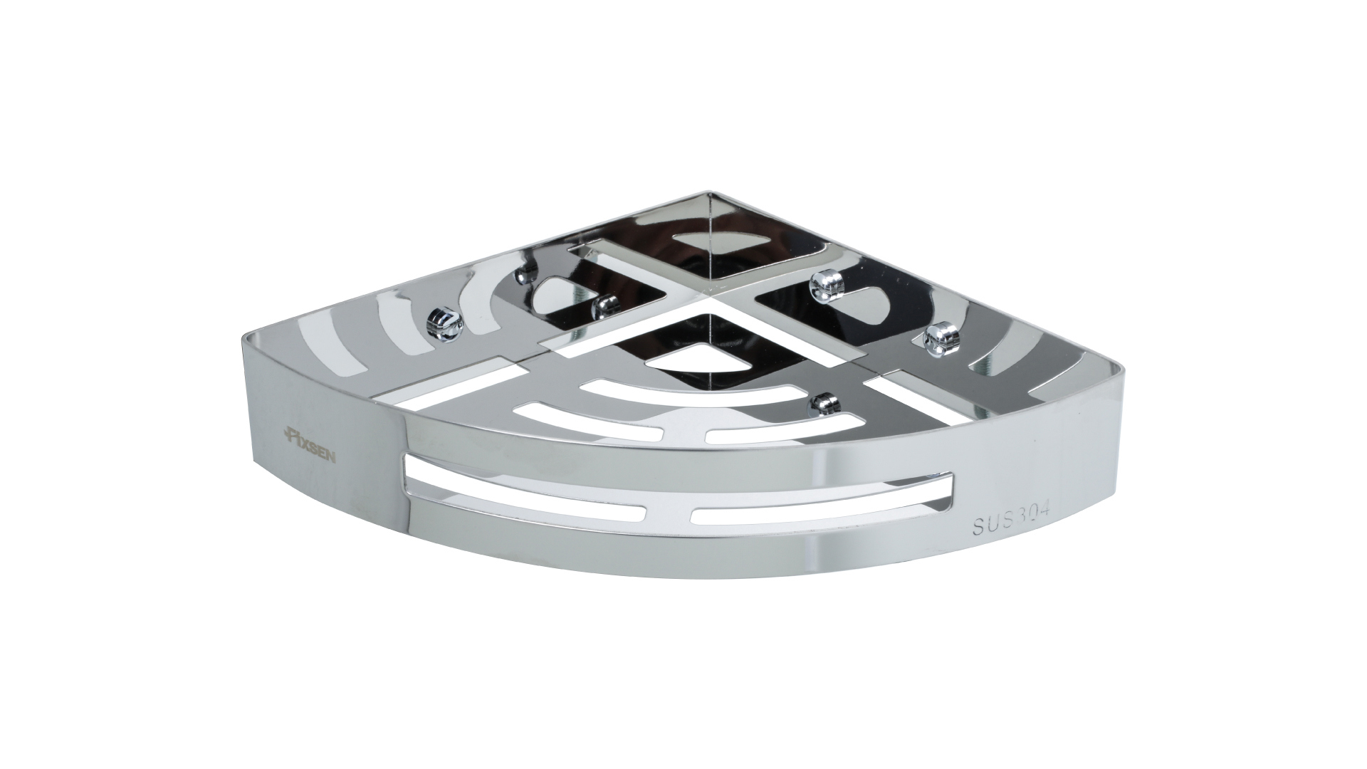 Изображение товара Угловая полка Fixsen FX-31003A 21x21 см хром для ванной