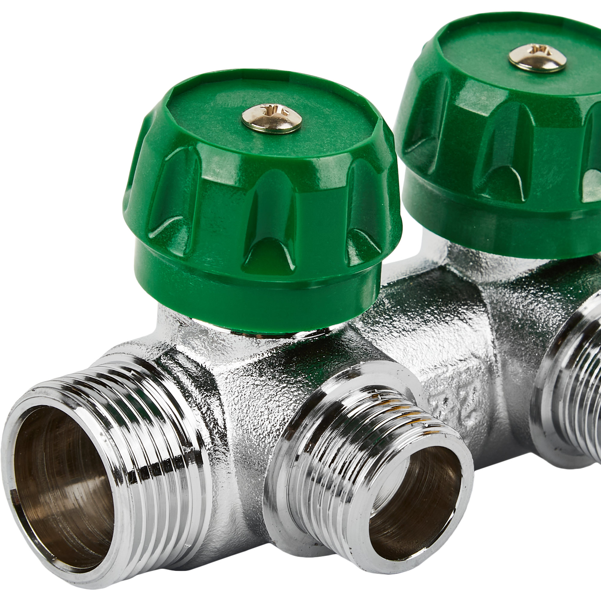 Коллектор Stout на 2 отвода 3/4"x1/2" латунь - 2