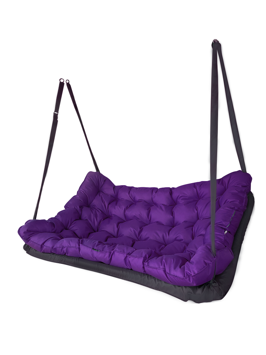 Изображение товара Качели садовые 2-х местные до 250 кг фиолетовые