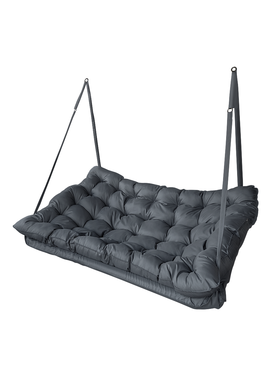 Изображение товара Качели садовые 2-х местные до 250 кг темно-серый Россия