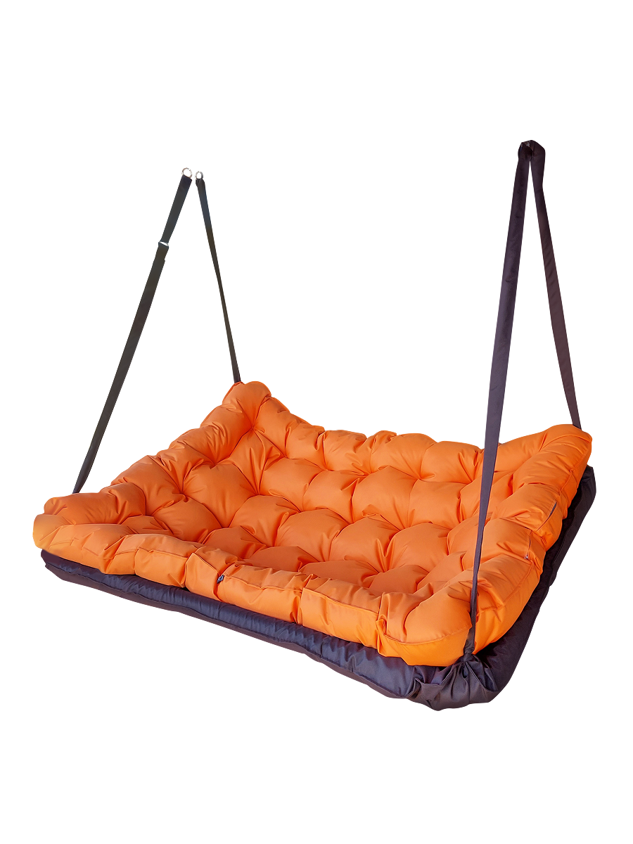 Изображение товара Качели садовые 2-х местные до 250 кг оранжевый