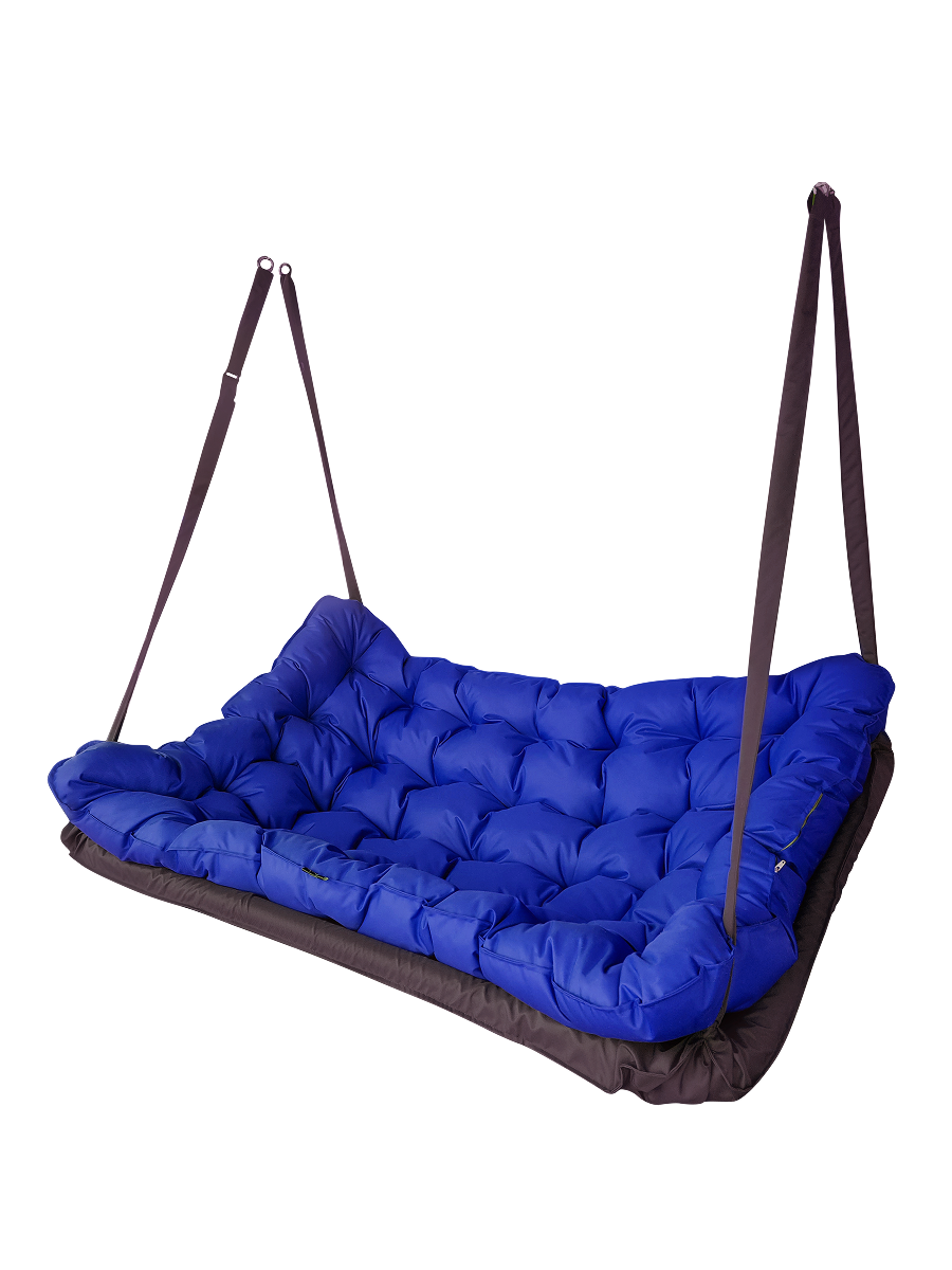 Изображение товара Качели садовые 2-х местные до 250 кг синий