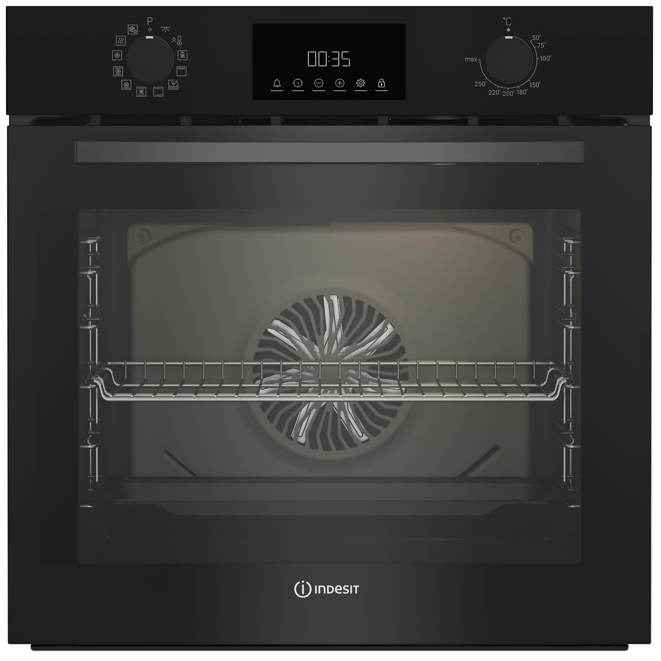 Изображение товара Встраиваемый духовой шкаф Indesit IBFTE 3844 BL черный 72 л