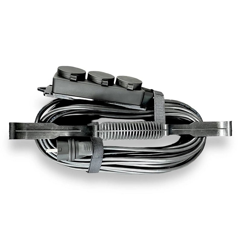 Изображение товара Удлинитель-шнур силовой iTOK тип SUR i-connect-SUR-KG-215-3-44-30 3 розетки без заземления 2x1.5 мм 30 м 3500 Вт цвет черный