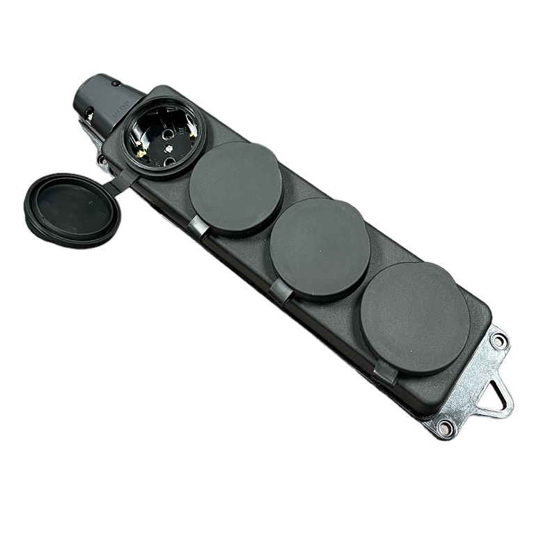 Изображение товара Удлинитель-шнур силовой iTOK тип SU i-connect-SU-KG-315-4-44-7 4 розетки с заземлением 3x1.5 мм 7 м 3500 Вт цвет черный