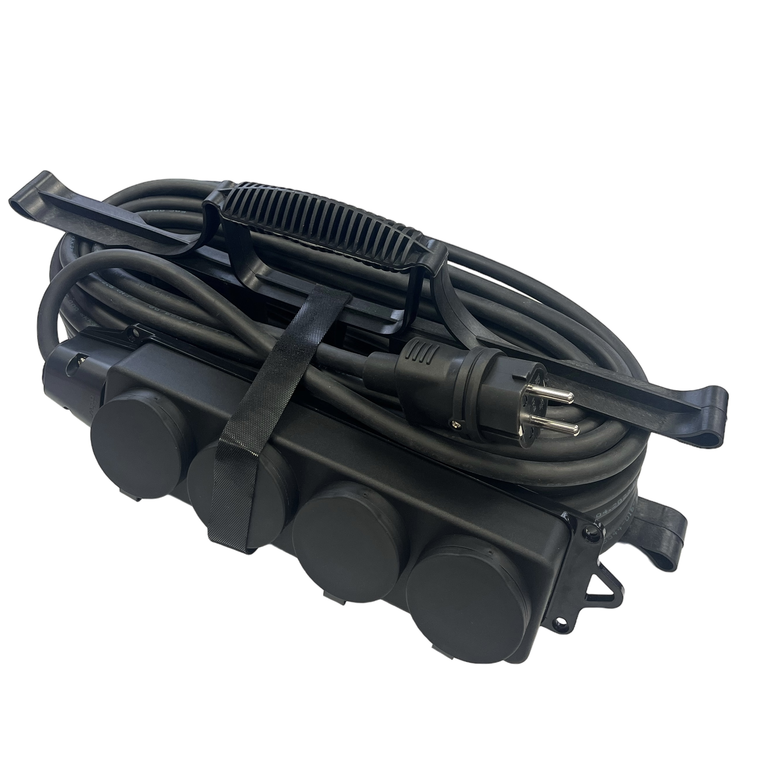 Изображение товара Удлинитель-шнур силовой iTOK SUR 15 м 4 розетки IP44 черный