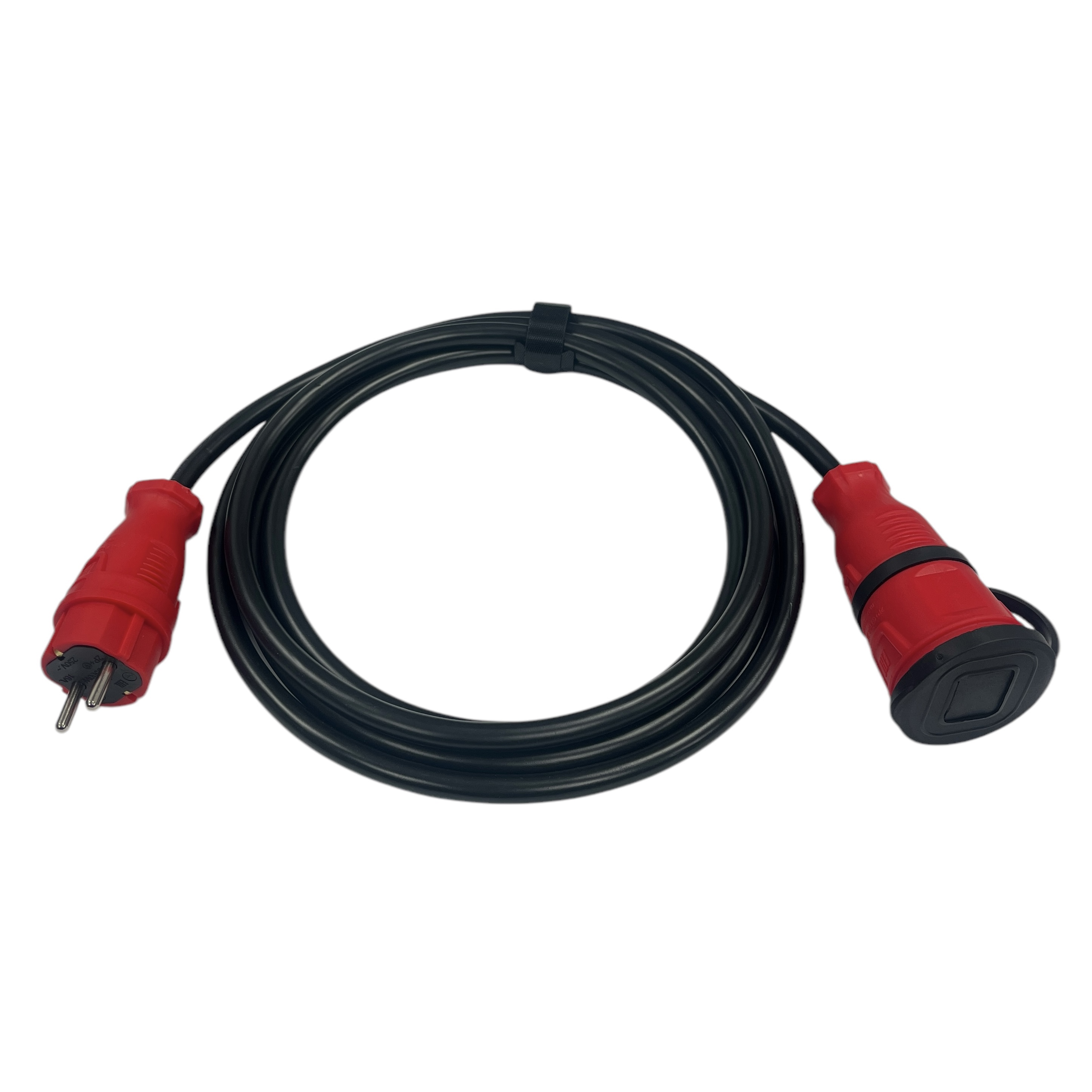 Изображение товара Удлинитель-шнур Itok i-connect-color-SU-KG-210-1-44-5-RED КГтп-ХЛ 2x1 5 м 1 розетка 2200 Вт без заземления IP44 цвет красный