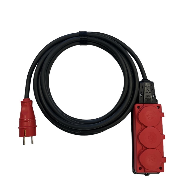 Изображение товара Удлинитель-шнур Itok i-connect-color-SU-KG-325-3-54-7-red 3 розетки с заземлением 3x2.5 мм 7 м 3500 Вт цвет красный
