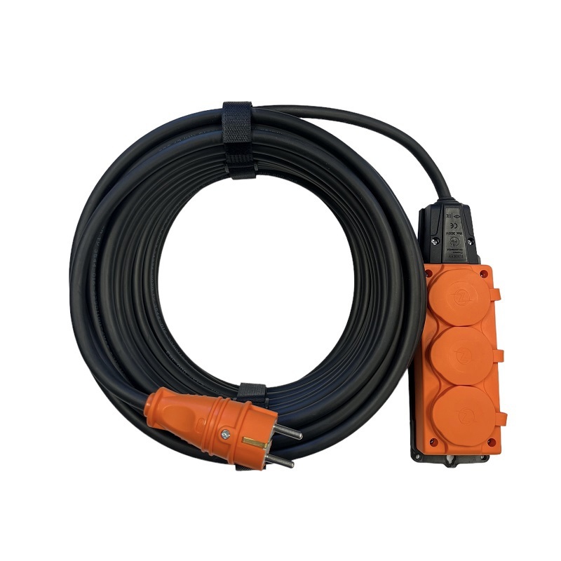 Изображение товара Удлинитель силовой ITOK iCONNECT COLOR без заземления 30 м IP54 3 розетки