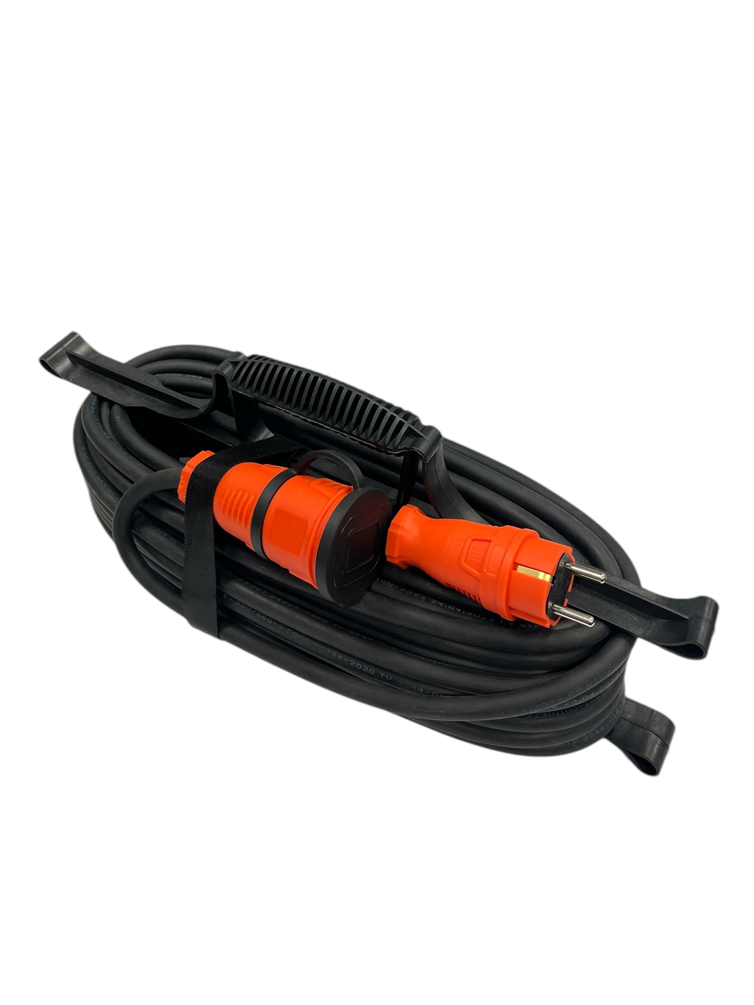 Изображение товара Удлинитель-шнур на рамке ITOK i-connect-color-sur-PVS 215 10 м 1 розетка IP44 оранжевый