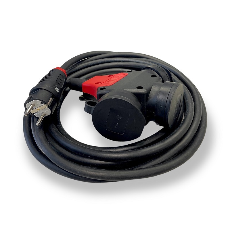 Изображение товара Удлинитель силовой Itok i-connect-PRO-SU-PVS-315-3-44-50 3 розетки 3x1.5 мм 50 м 3500 Вт цвет черный