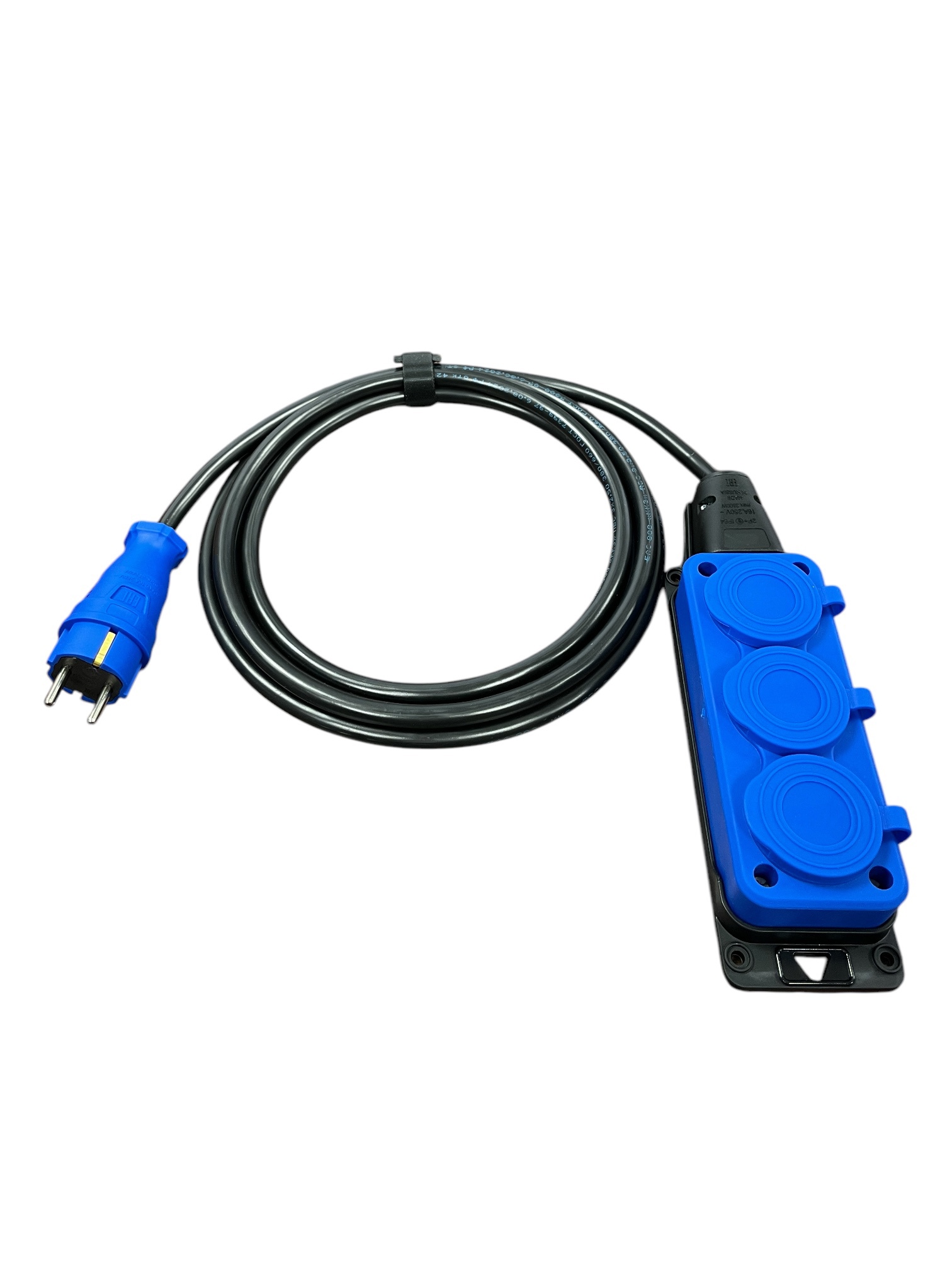 Изображение товара Удлинитель шнур iTOK iCONNECT COLOR 20 м 3 розетки IP54 без заземления синий