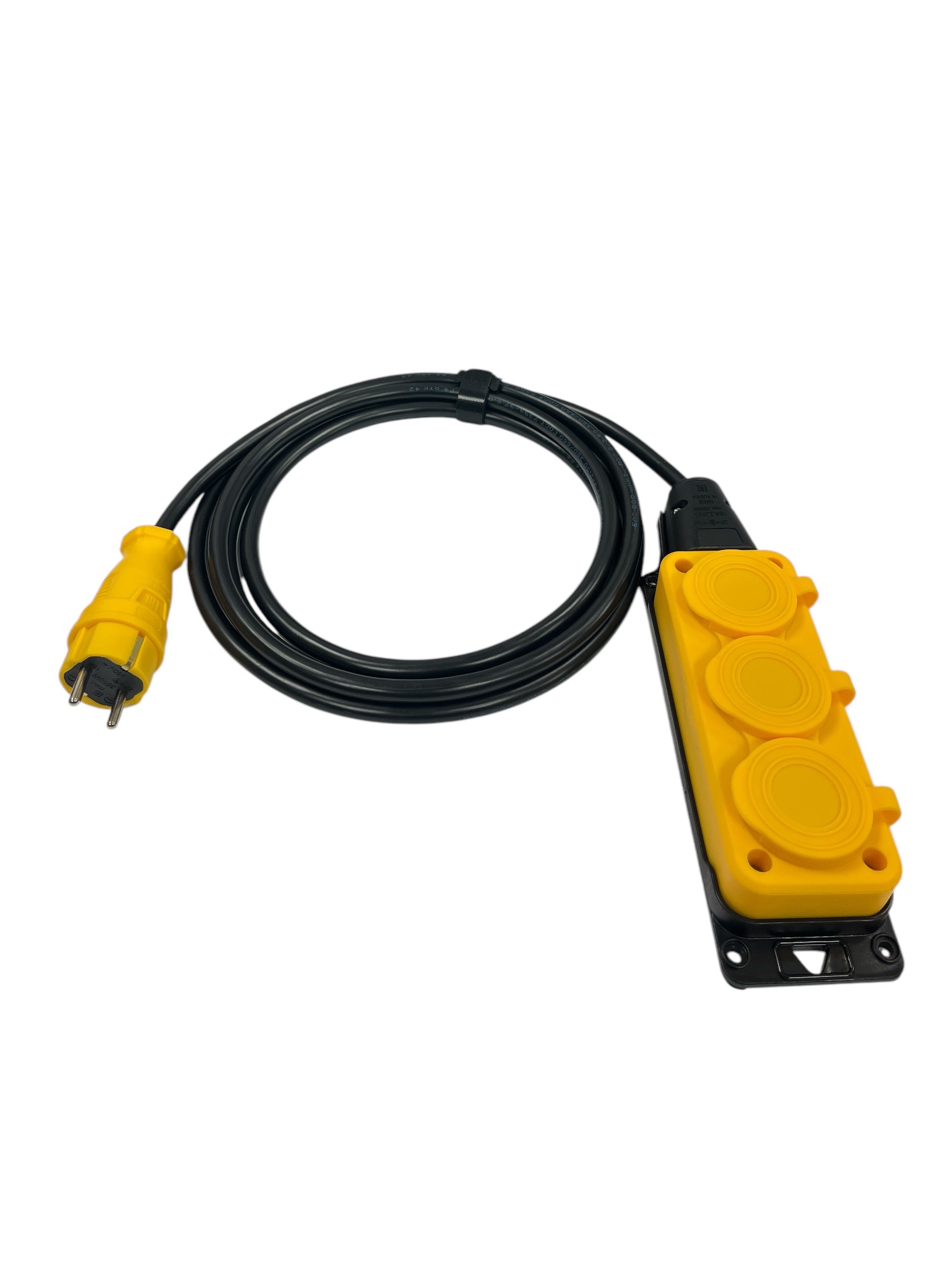Изображение товара Удлинитель-шнур Itok i-connect-color-SU-KG-315-3-54-50-yellow 50 м 3 розетки IP54 Россия