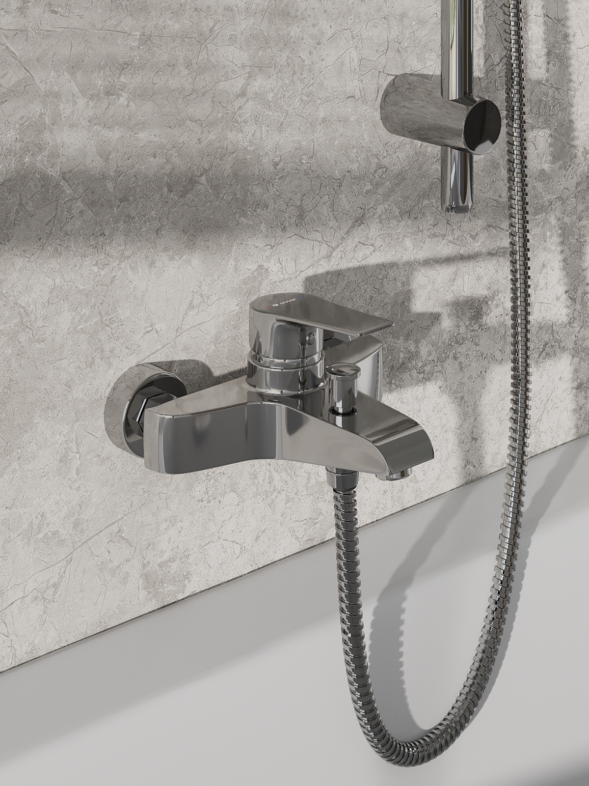 Изображение товара Однозахватный смеситель для ванны Agger 29 TL-2910000 хром Германия