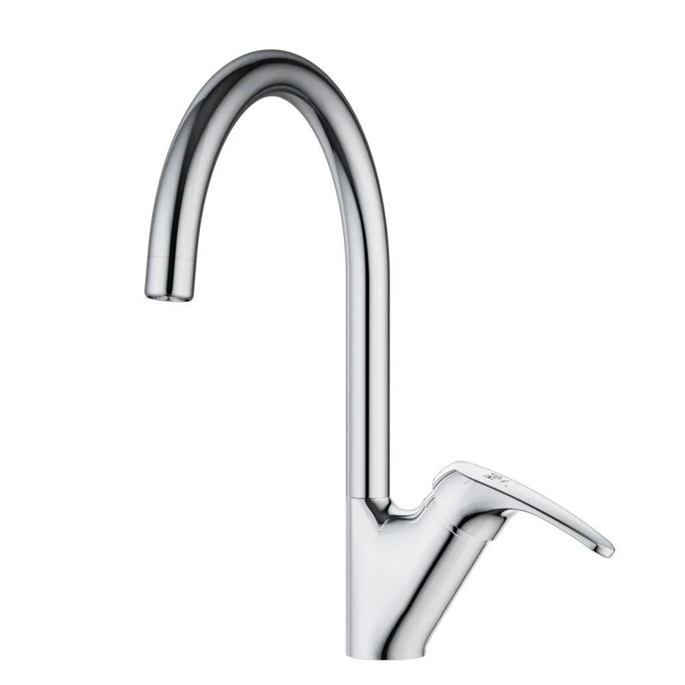 Изображение товара Современный поворотный смеситель для кухни Damixa HFKS07000 серый