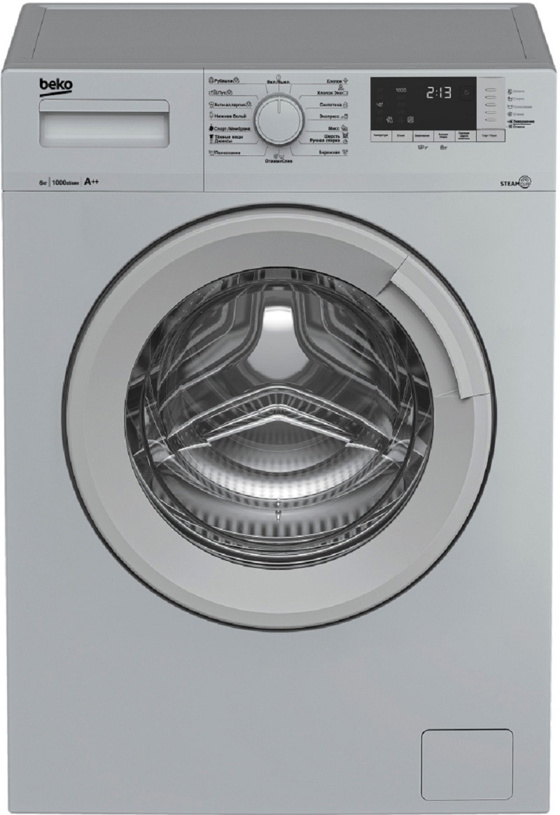 Изображение товара Стиральная машина BEKO WSRE6512ZSS 6 кг серебристый фронтальная