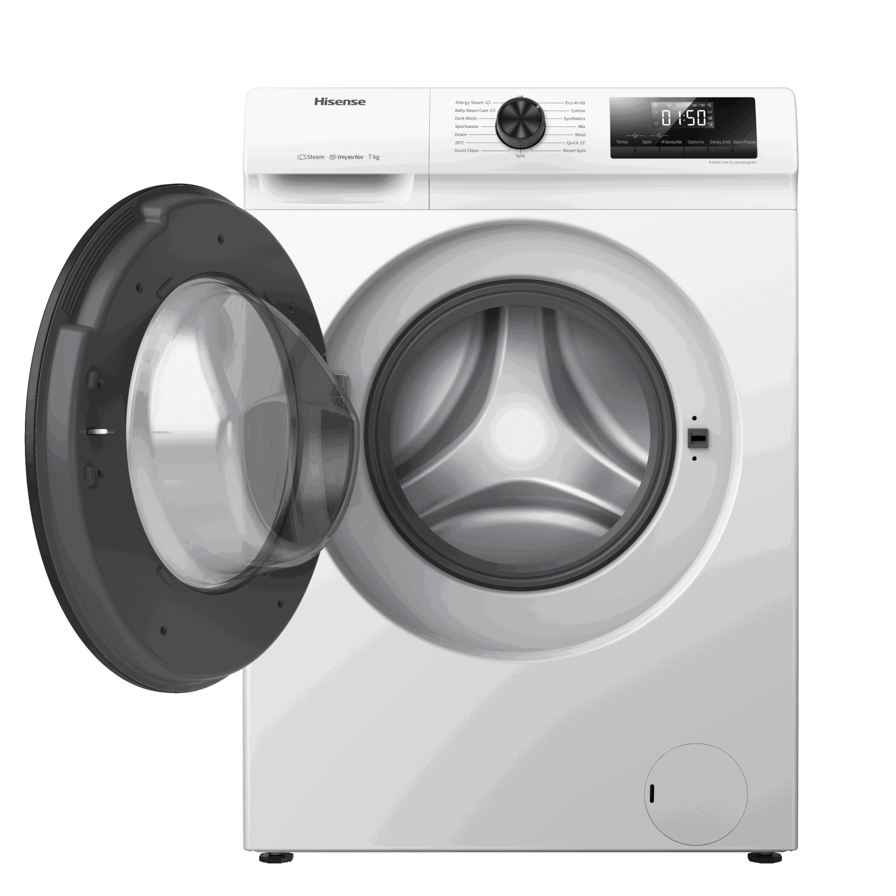 Изображение товара Стиральная машина Hisense Wfqp7012vm 59.5x84.5x43.5 см 7 кг белая