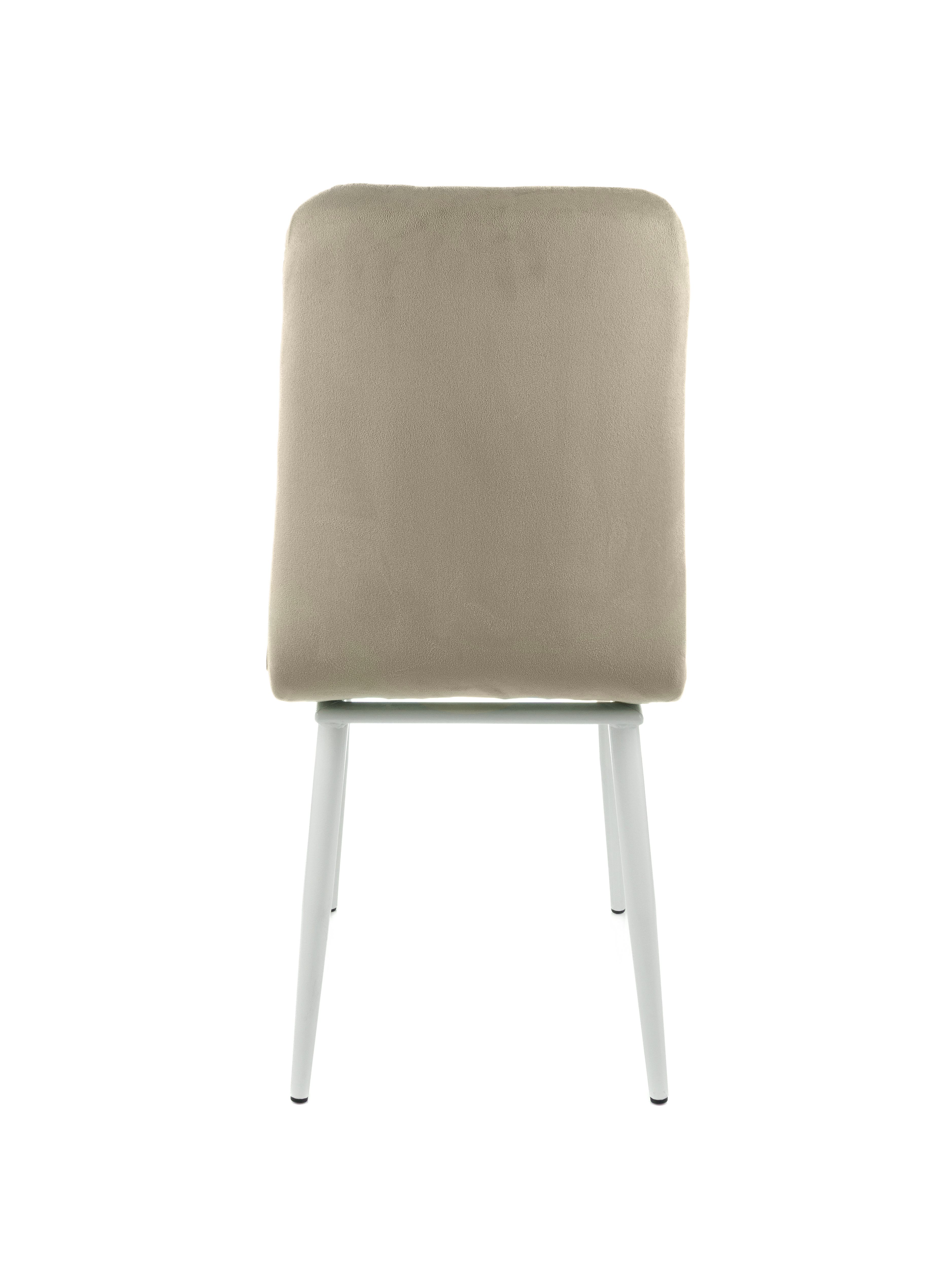 Изображение товара Обеденный стул М-group Леон 13050152 с велюром современный дизайн белый цена 5434