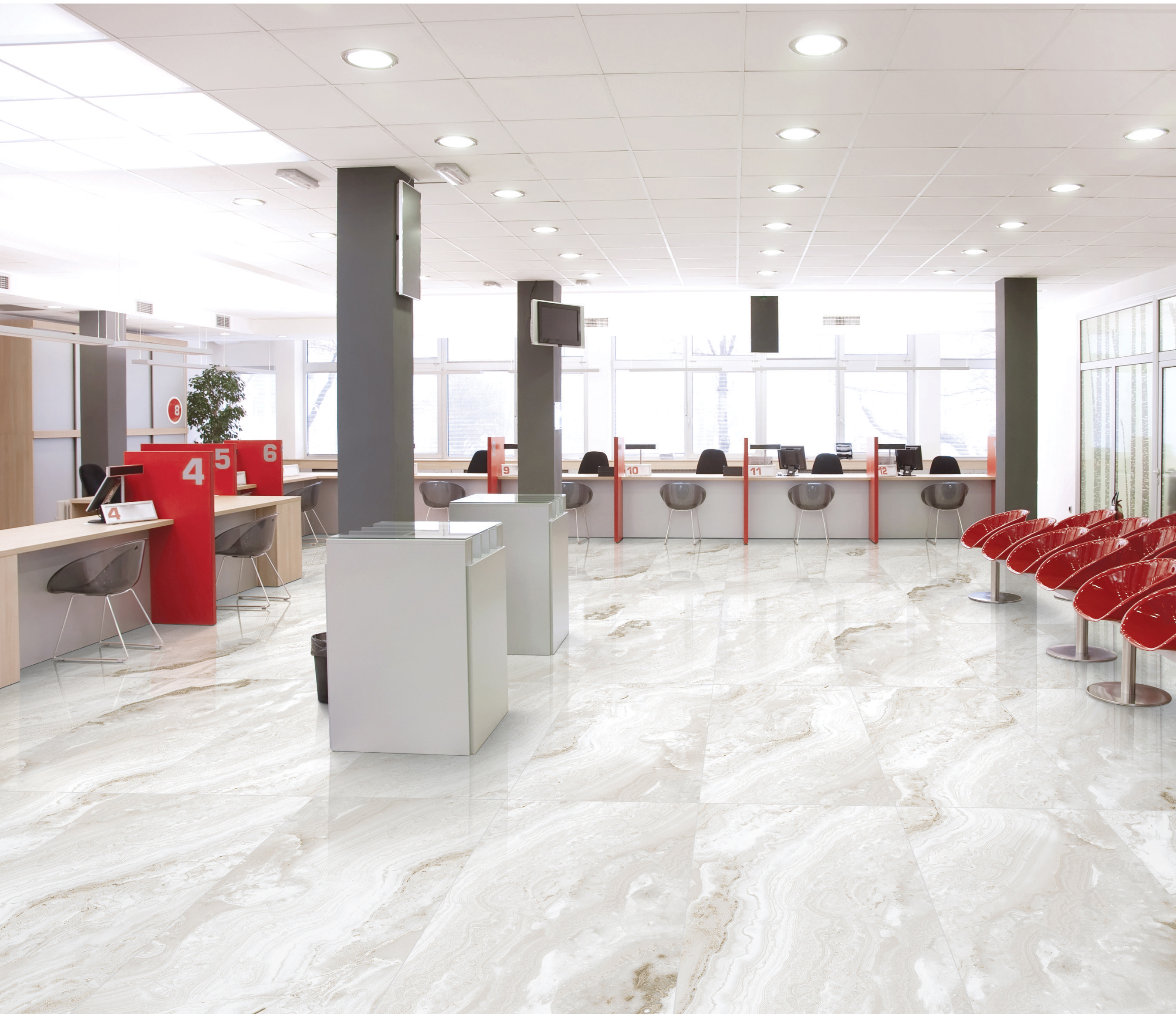 Изображение товара Керамогранит Kerald Coral Silver satin 60x120 см бежевый для стен и пола