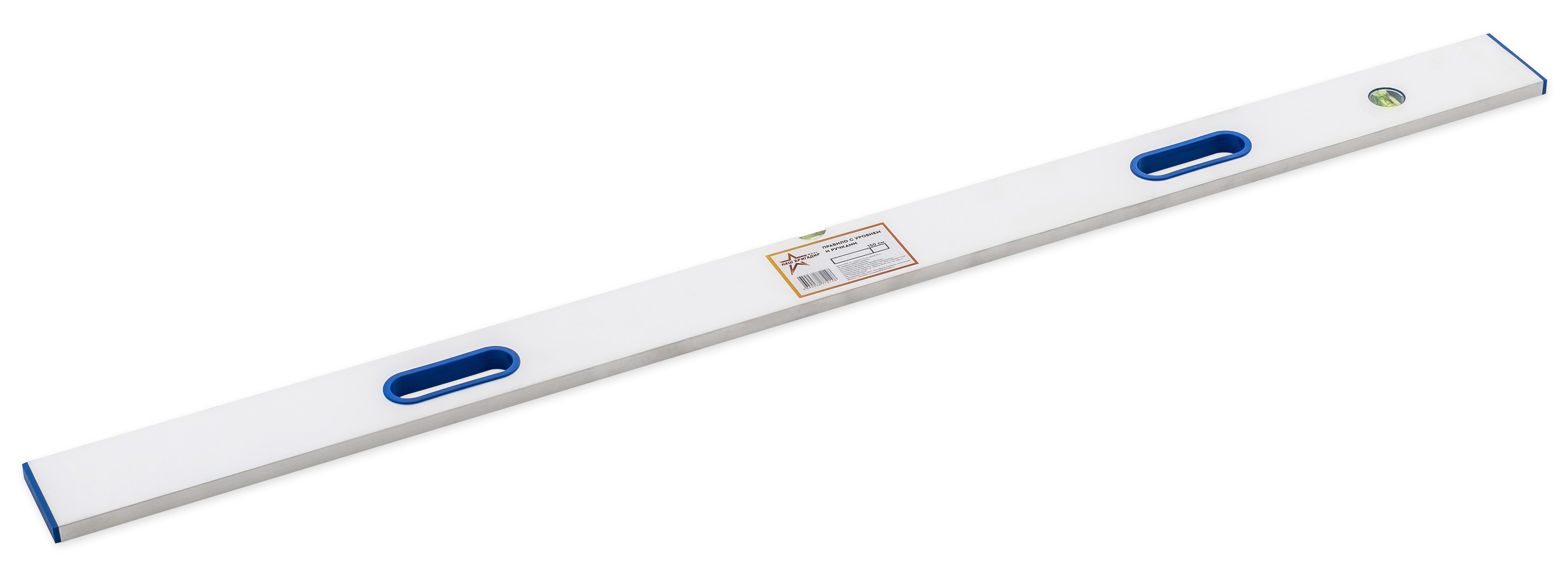 Изображение товара Алюминиевое прямоугольное правило 1.5 м с пузырьковым уровнем Наш бригадир