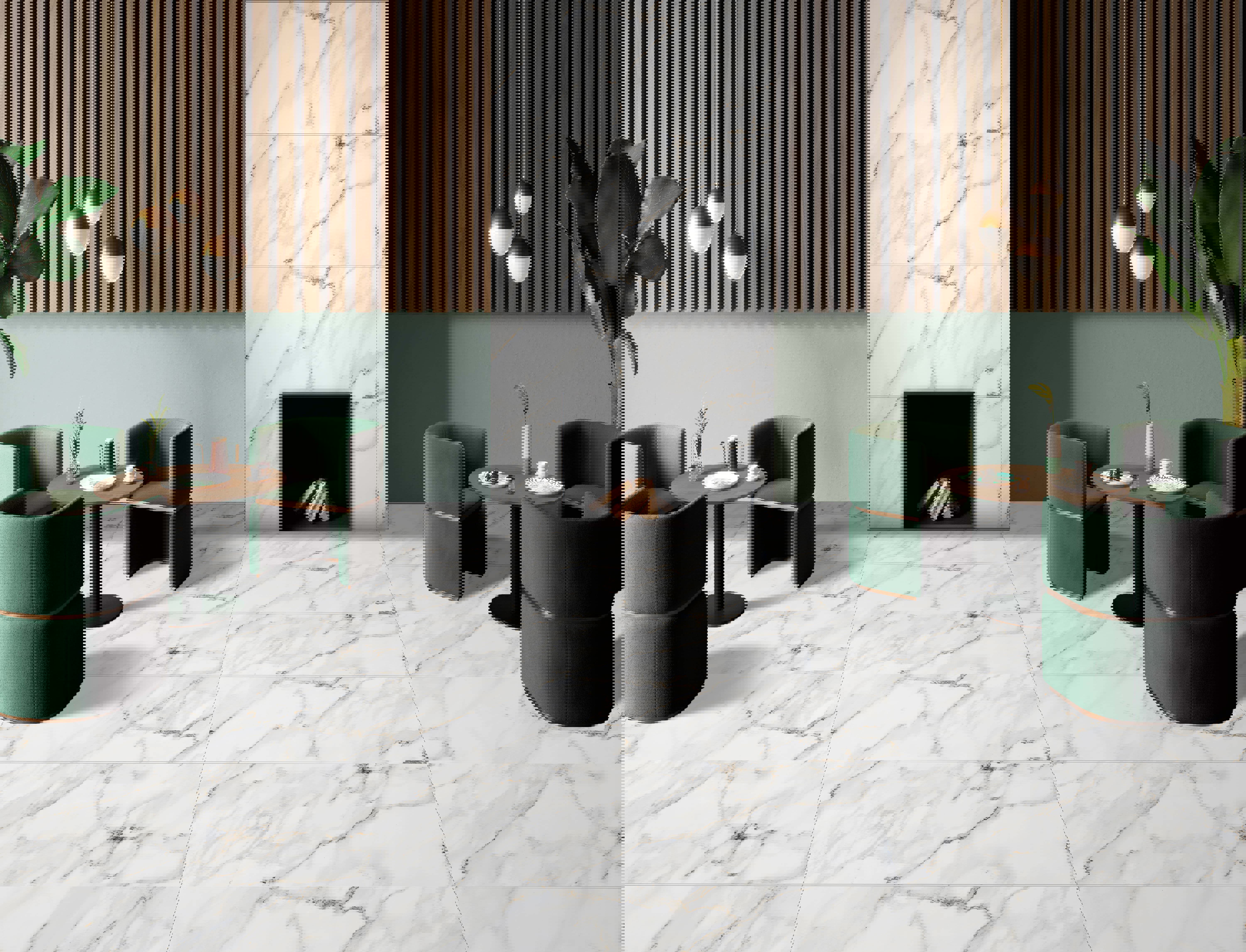 Изображение товара Керамогранит Kerald Royal Statuario Matt 60x120 см для пола и стен белый