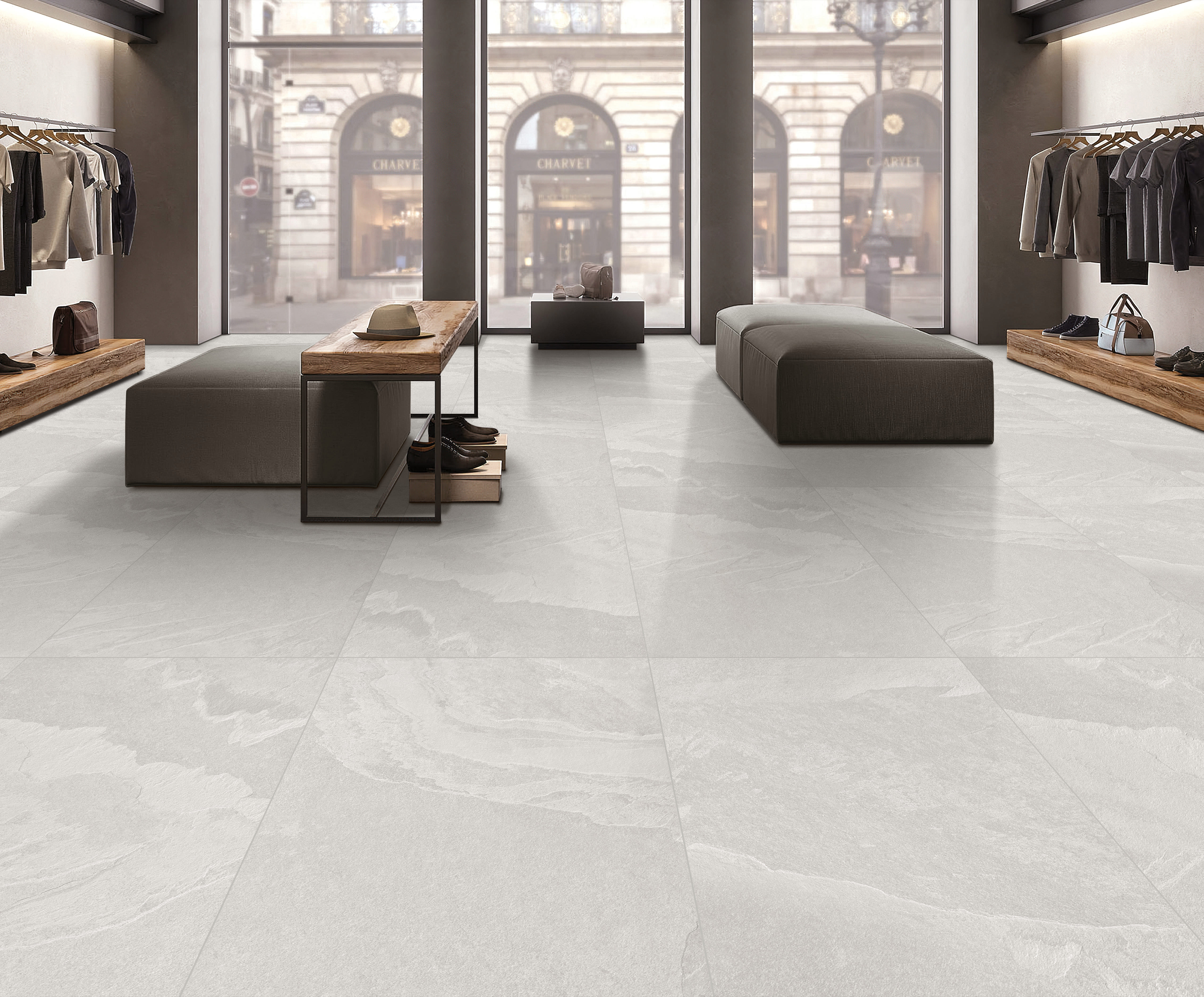 Изображение товара Керамогранит Kerald Austin White мат 60x120 см для пола и стен