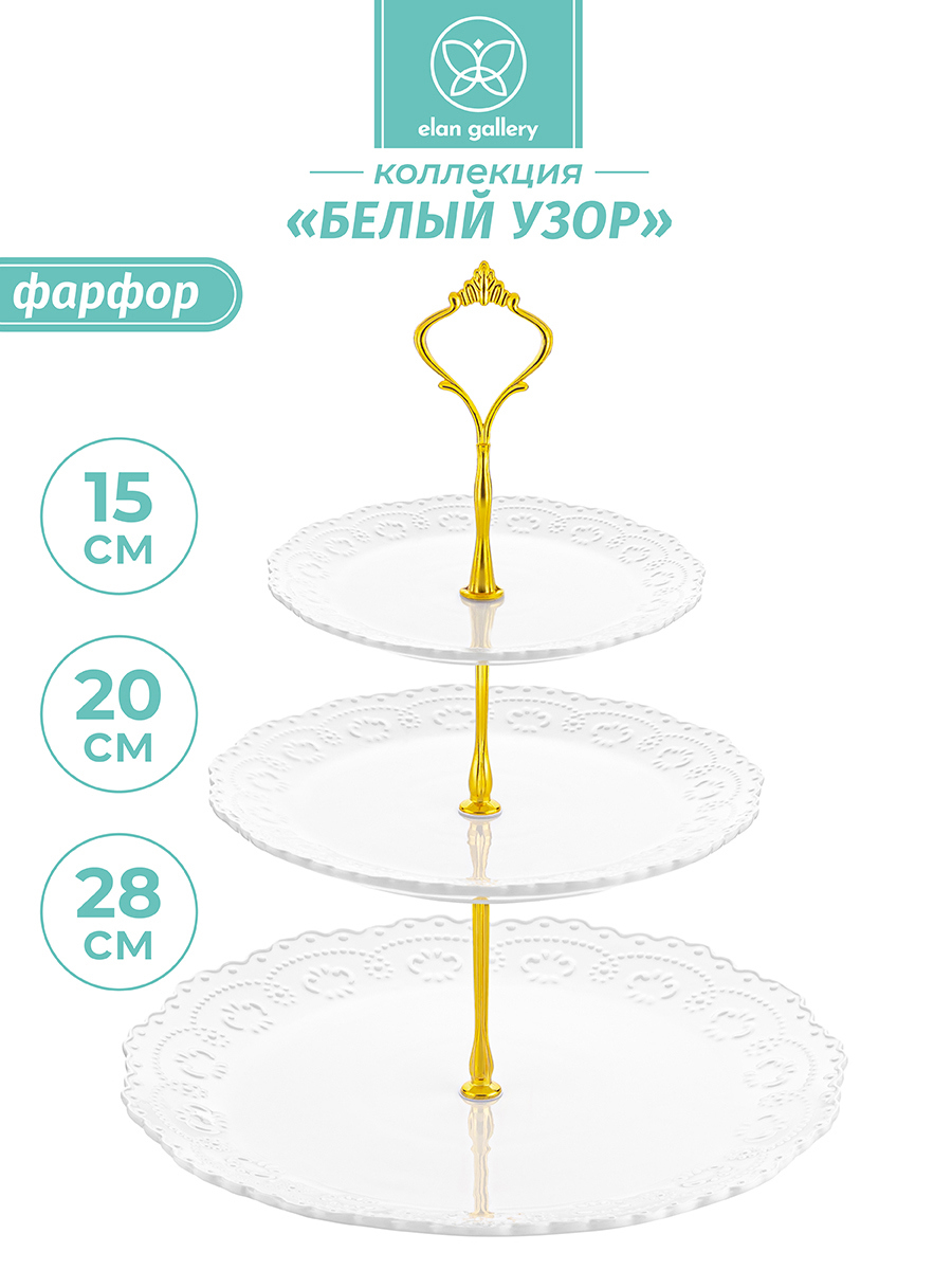 Изображение товара Блюдо для сервировки Elan gallery фарфор цвет разноцветный 540722