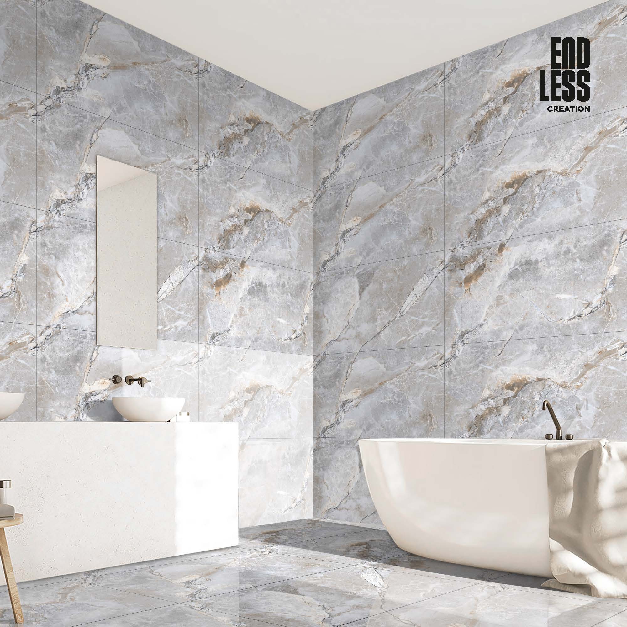 Изображение товара Керамогранит Kerald Castano gris glossy 60x120см 1.44 м² цвет бежевый