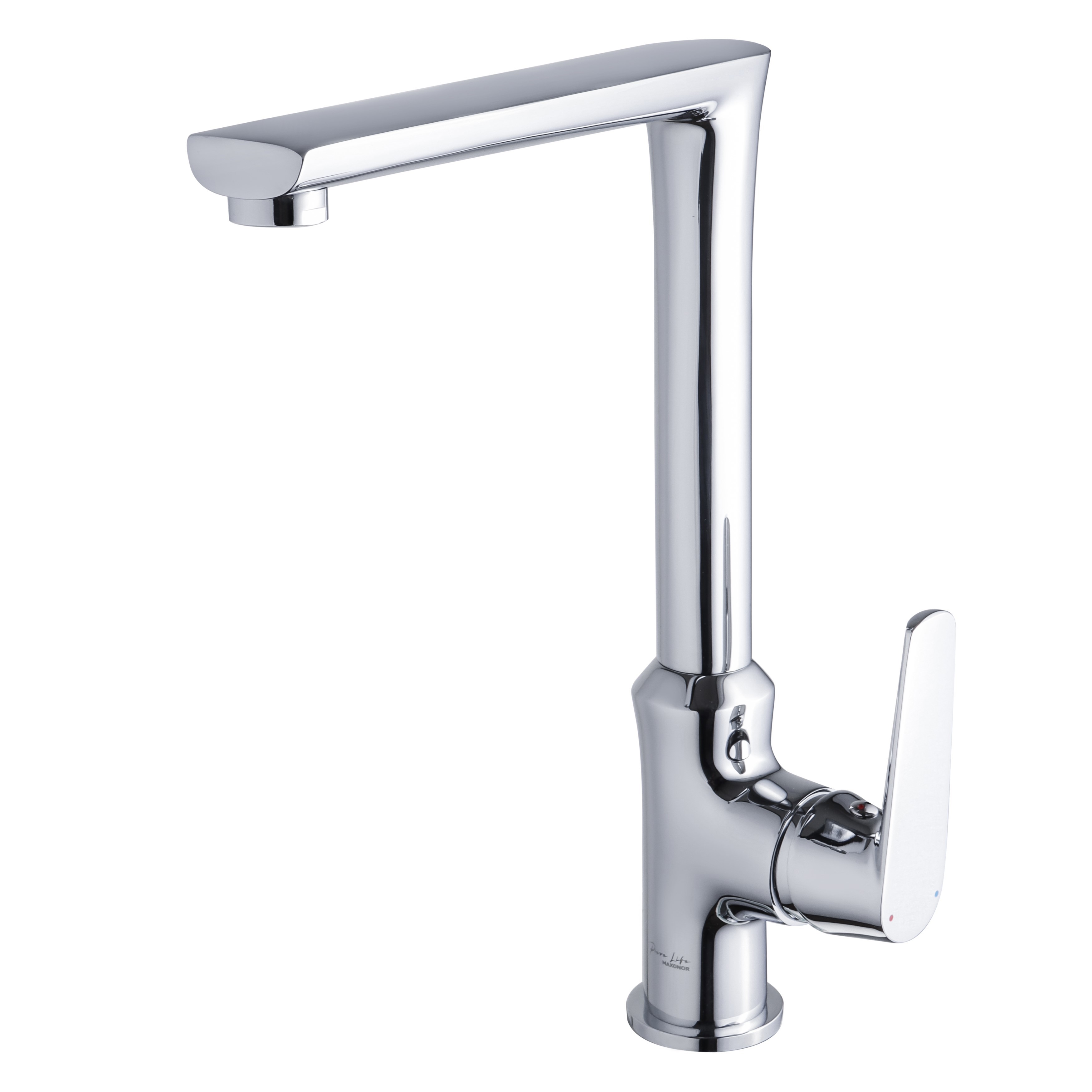 Изображение товара Смеситель для кухни Maxonor pure life PL4085 поворотный излив 27.4 см хром