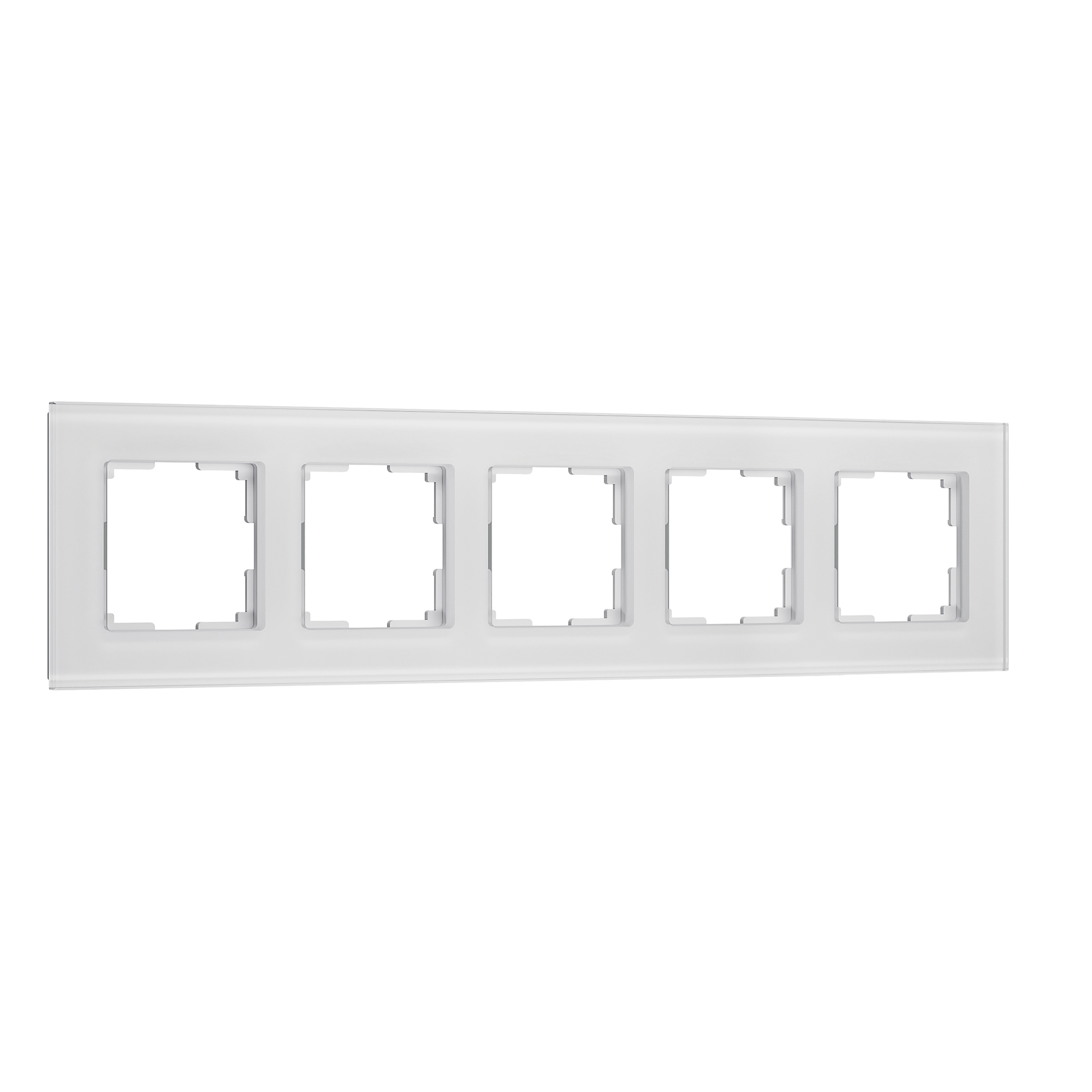 Изображение товара Рамка для розеток и выключателей Werkel Senso W0053101 5 постов цвет белый