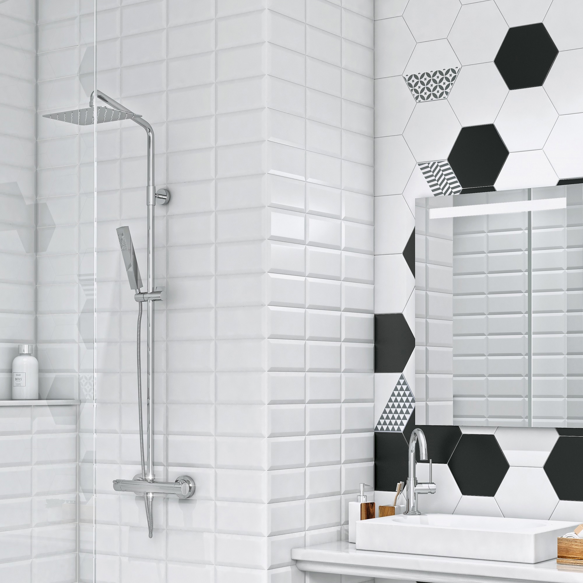 Изображение товара Плитка настенная KREAFORTA Руасси 9.9x20 см 0.792 м² матовая цвет белый