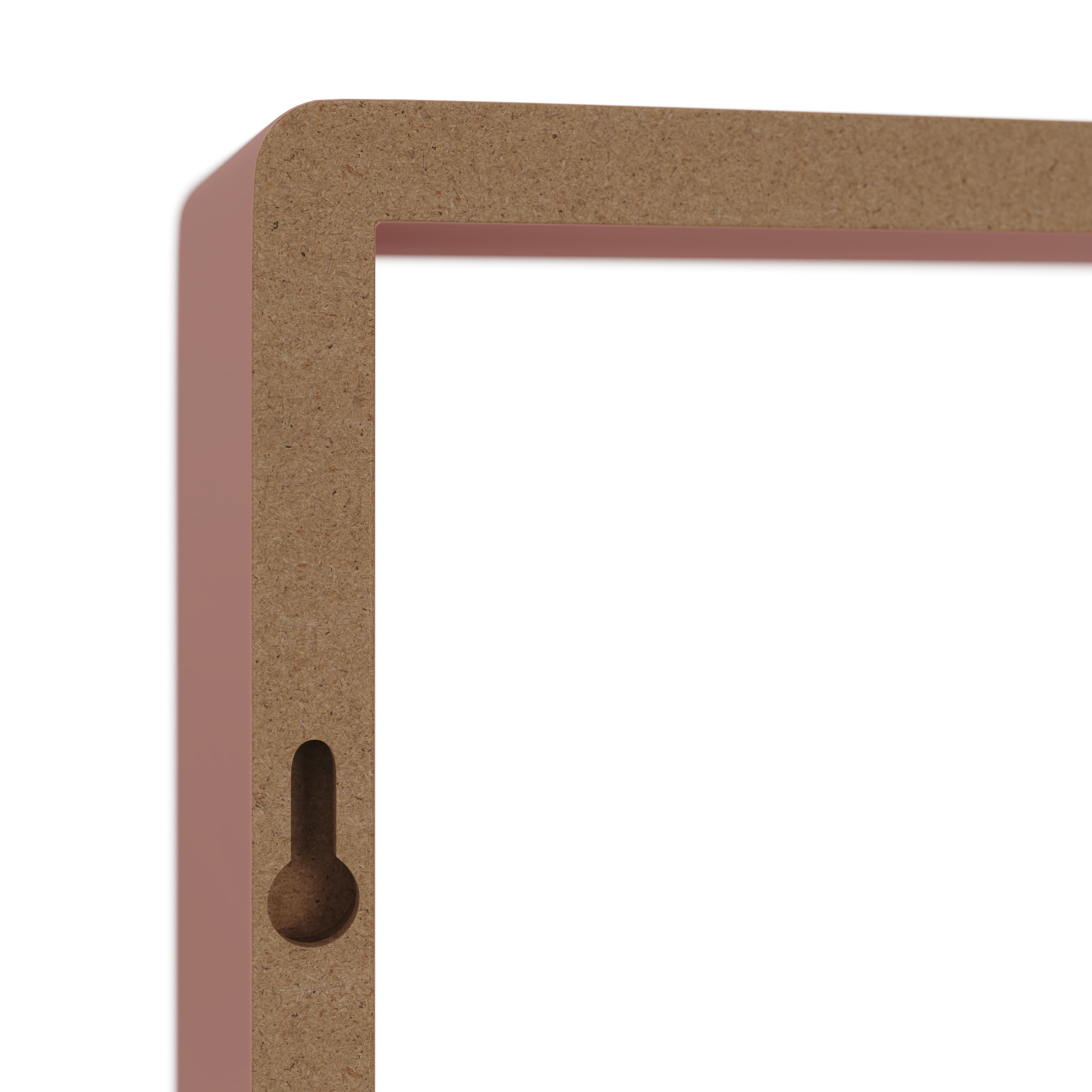 Полка настенная Spaceo 20x20 см/24x24 см/28x28 см МДФ цвет розовый 3 шт - 4