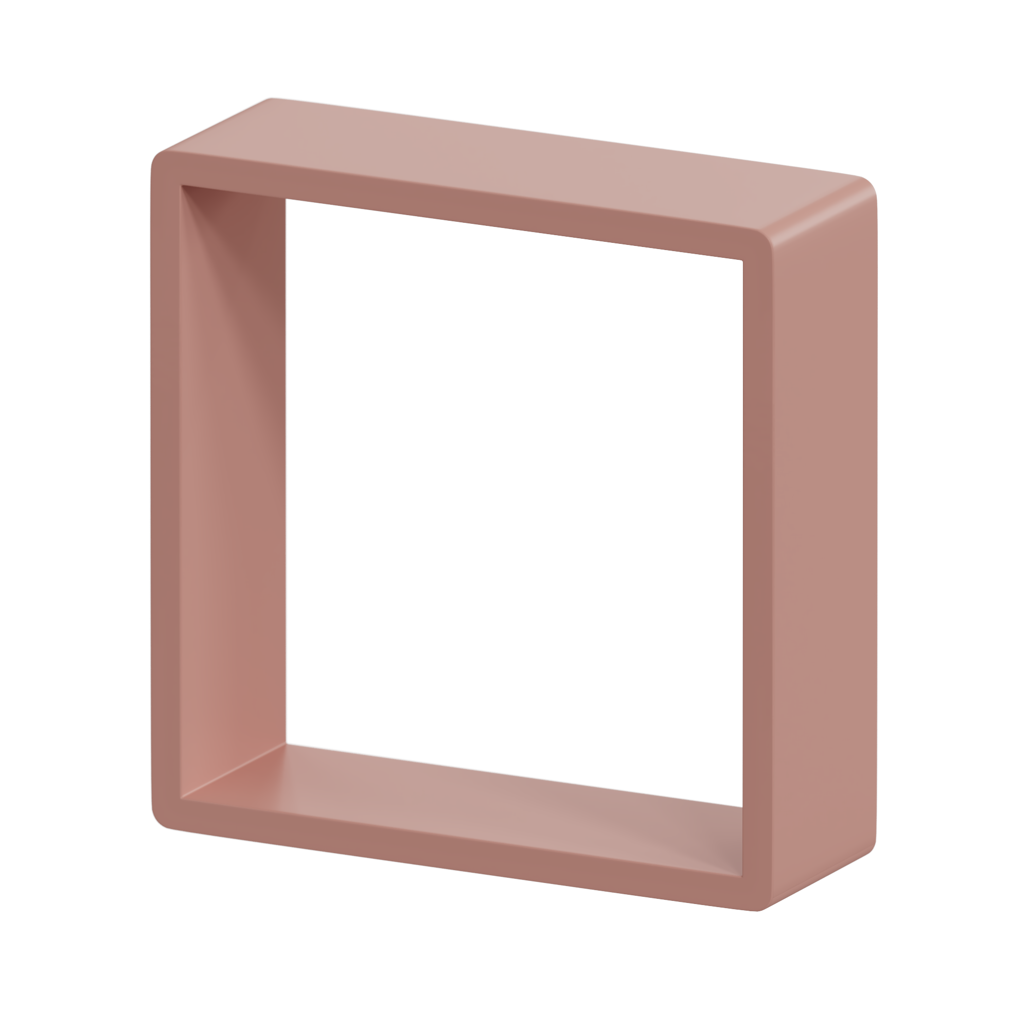 Полка настенная Spaceo 20x20 см/24x24 см/28x28 см МДФ цвет розовый 3 шт - 3