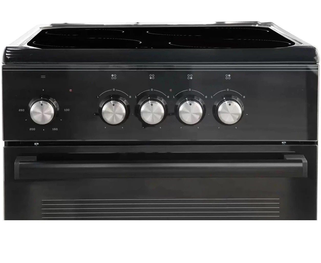 Изображение товара Электрическая плита с духовкой De luxe 423786 50x85x60 см цвет черный