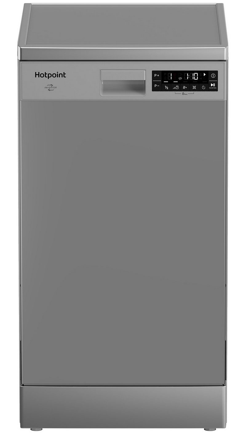 Изображение товара Отдельностоящая посудомоечная машина Hotpoint HFS 2C85 DW X 44.8 см 8 программ цвет серебристый