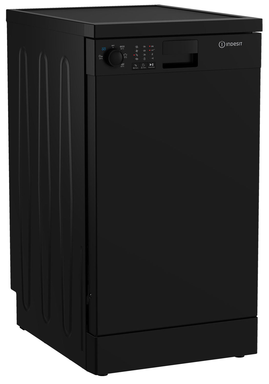 Изображение товара Отдельностоящая посудомоечная машина Indesit DFS 1A50 B черный 44.8 см 5 программ