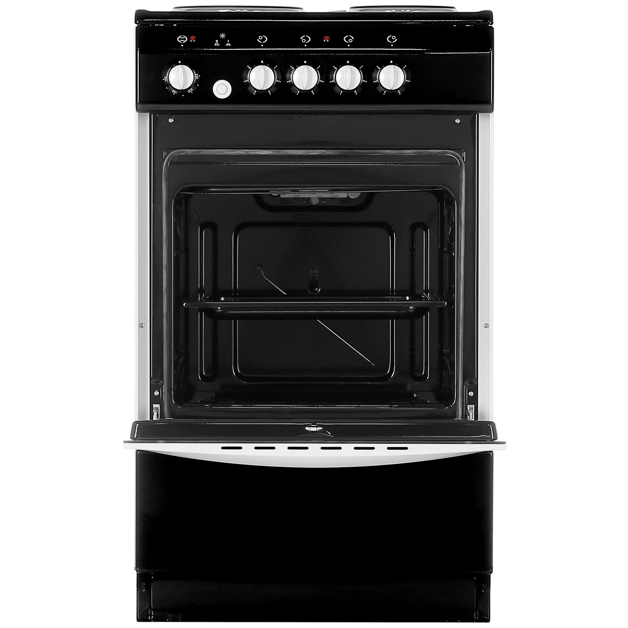 Изображение товара Электрическая плита с духовкой De luxe 5004.12 э 50x85 см черная