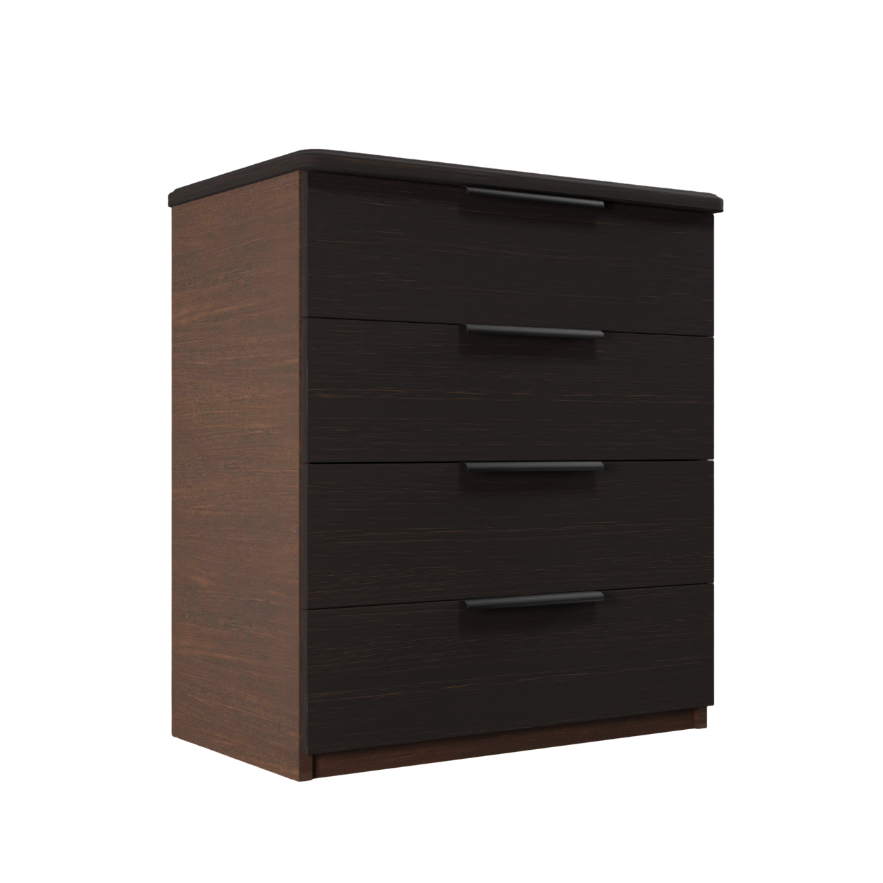 Изображение товара Комод Веста Марта 900-4 4 ящика 90x50x100 см МДФ профильные ручки цвет венге1998 текстура дерева