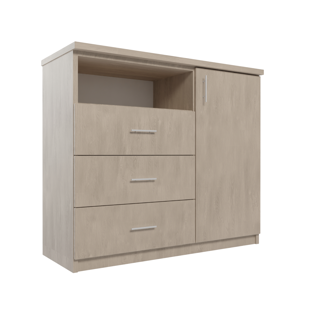 Изображение товара Комод Веста 1000 3 ящика 100x50x85 см ясеня светлый