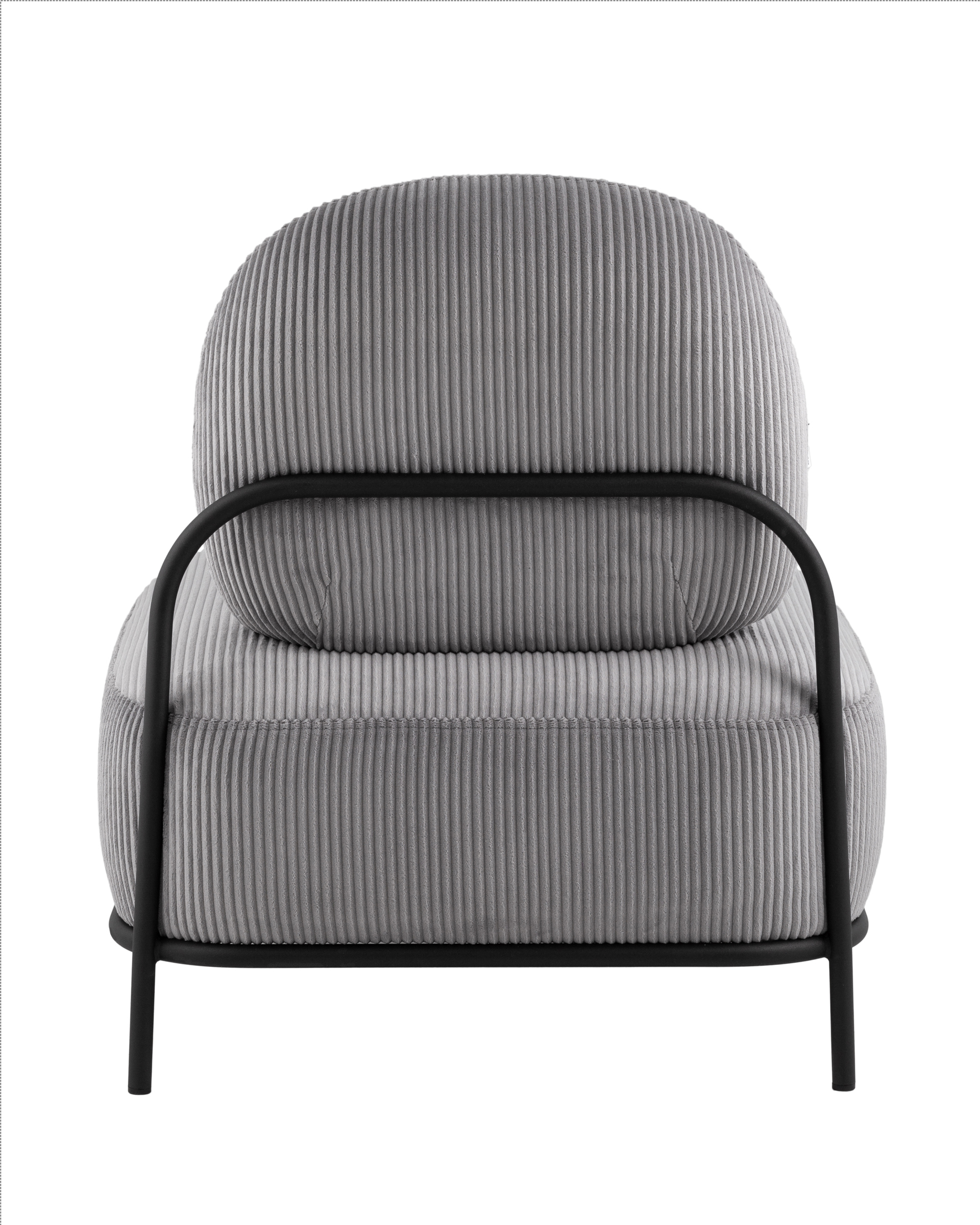 Изображение товара Кресло Stool group Стоун 71x78x68 см велюр цвет светло-серый