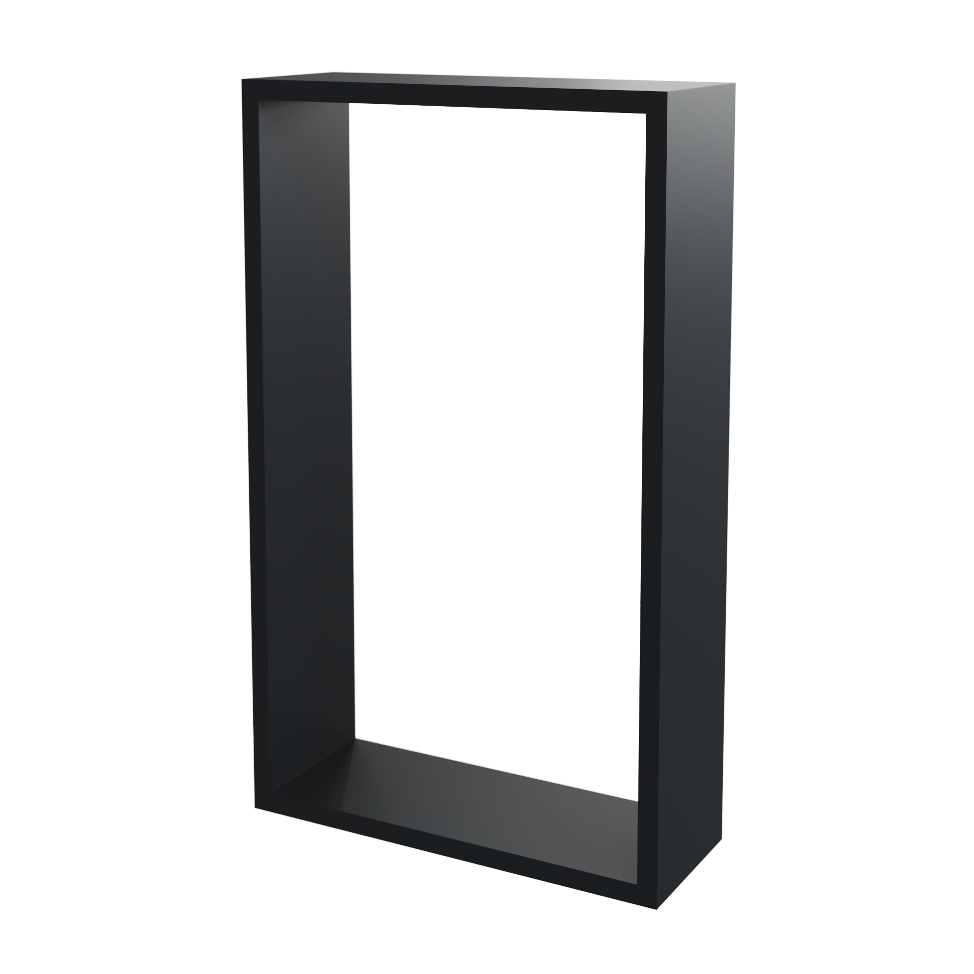 Полка настенная Spaceo 45x27 см/40x22 см МДФ цвет чёрный 2 шт - 2
