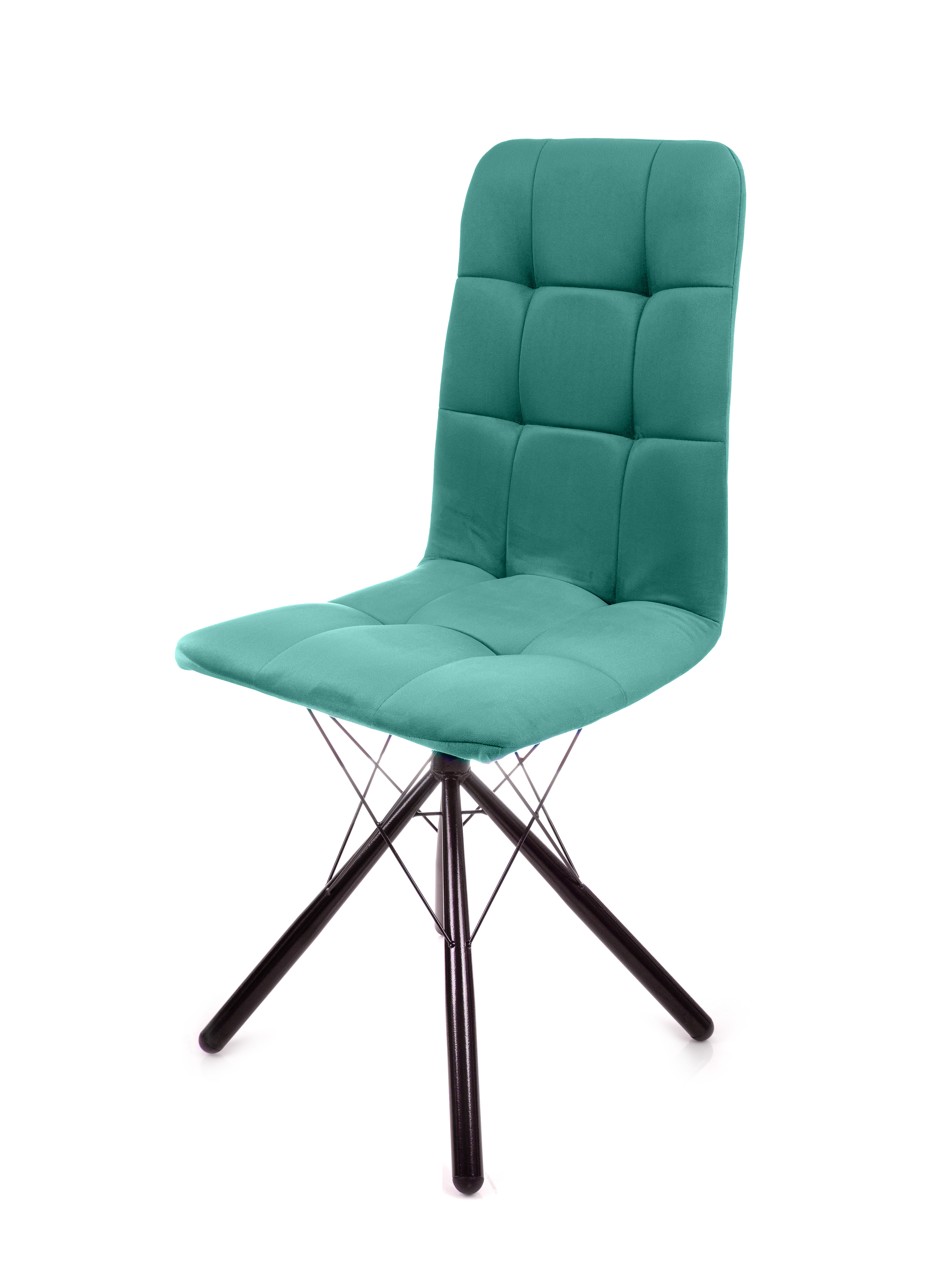 Изображение товара Обеденный стул M-group Леон 13040456 современный велюровый с металлическими ножками