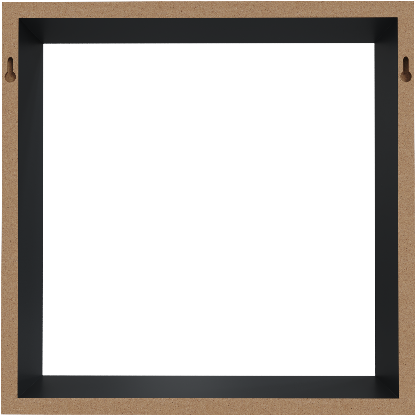 Полка настенная Spaceo 24x24 см/27x27 см/30x30 см МДФ цвет чёрный 3 шт - 5