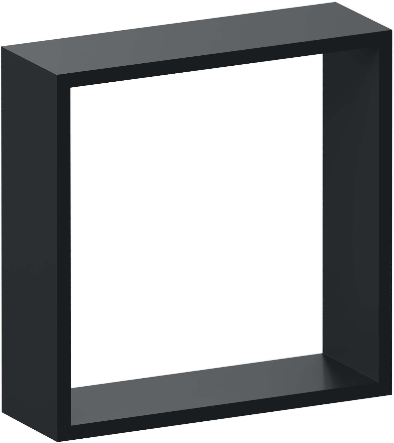 Полка настенная Spaceo 24x24 см/27x27 см/30x30 см МДФ цвет чёрный 3 шт - 2