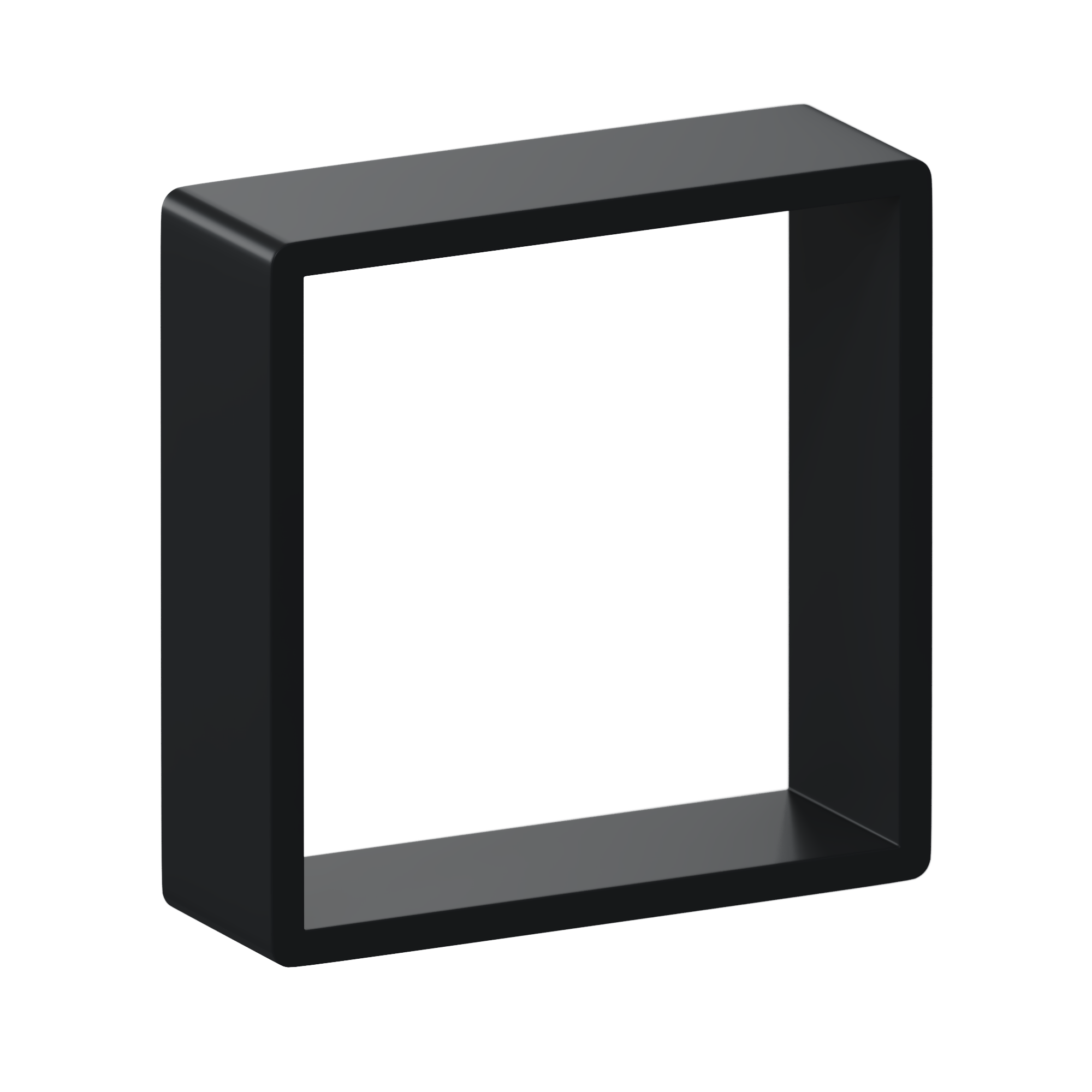 Полка настенная Spaceo 20x20 см/24x24 см/28x28 см МДФ цвет чёрный 3 шт - 5