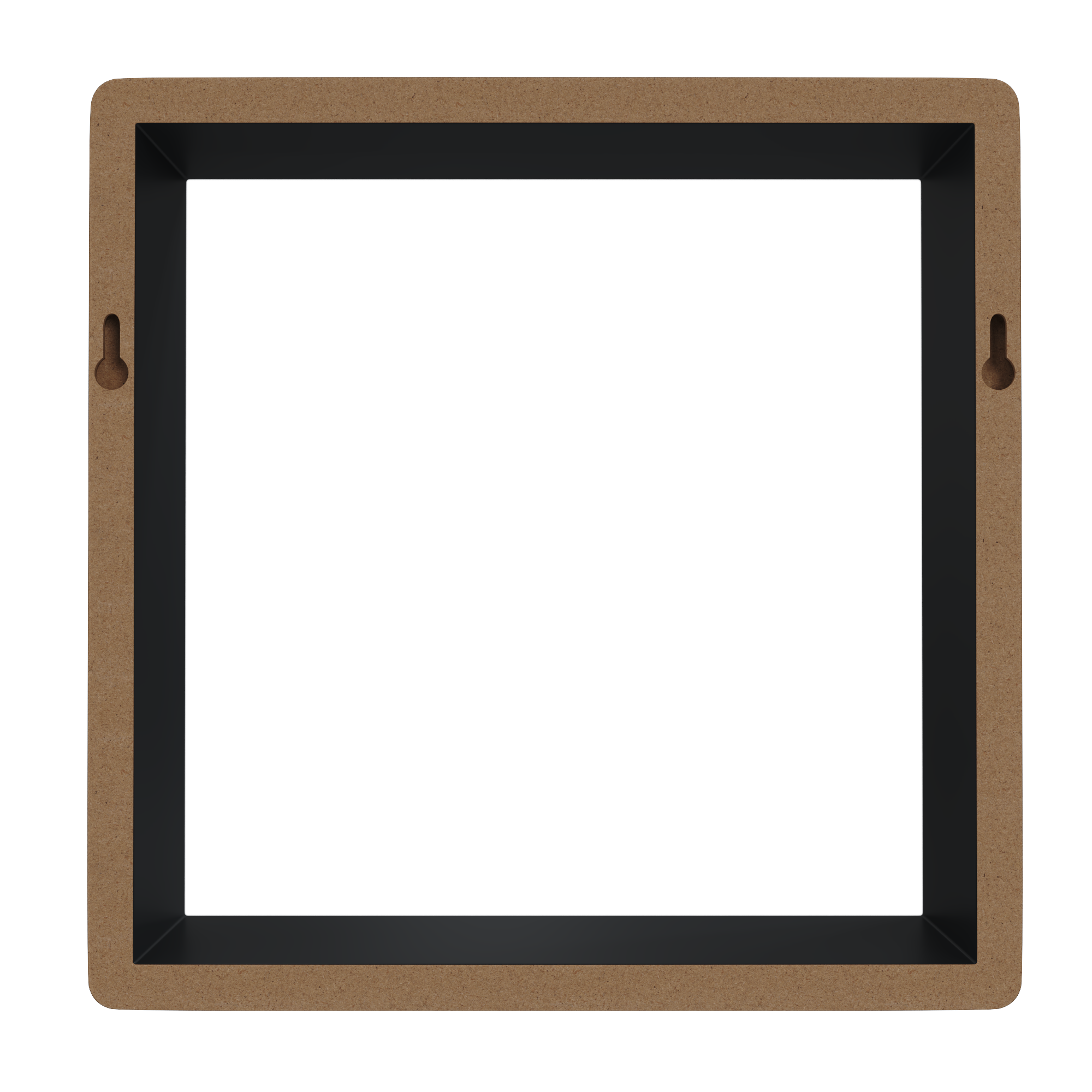 Полка настенная Spaceo 20x20 см/24x24 см/28x28 см МДФ цвет чёрный 3 шт - 7