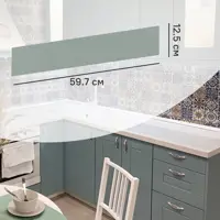 Изображение товара Фасад выдвижного ящика Томари 59.7x12.5см KONSENSA МДФ цвет голубой