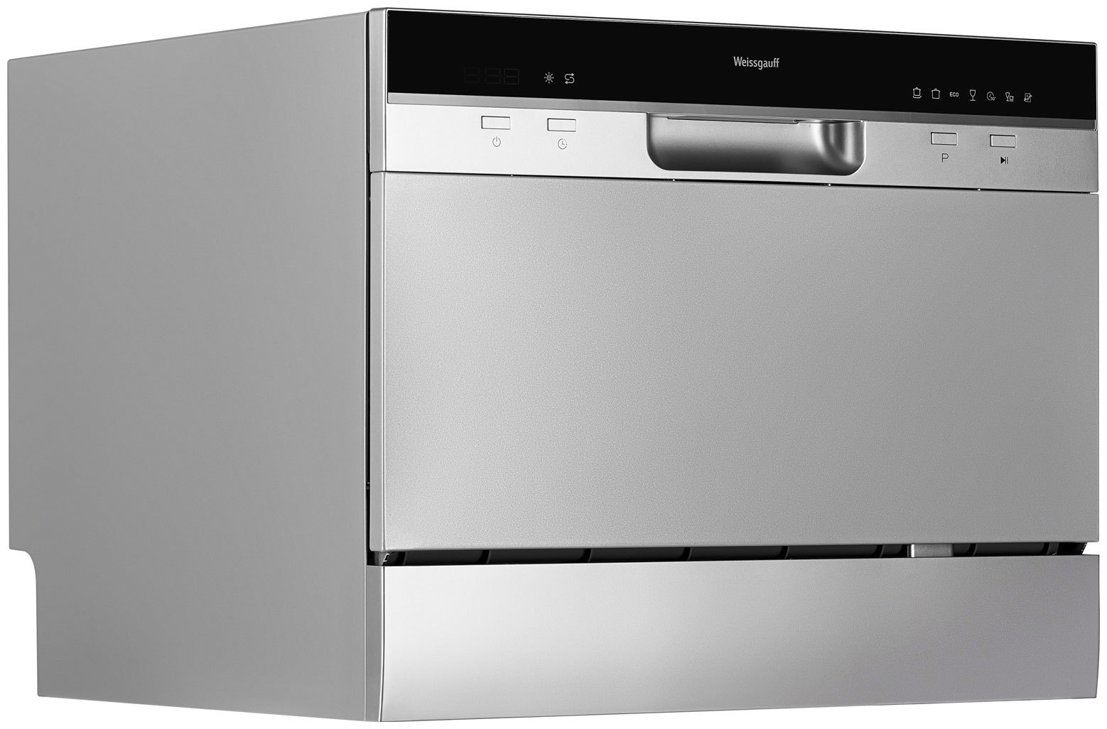 Изображение товара Отдельностоящая посудомоечная машина Weissgauff TDW 4017 DS 55 см 7 программ цвет серебристый