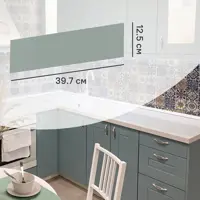 Изображение товара Фасад выдвижного ящика Томари 39.7x12.5см KONSENSA МДФ цвет голубой